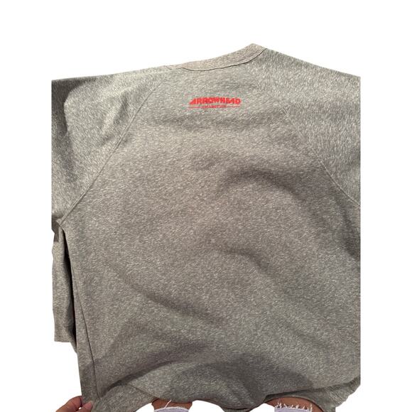 Charlie Hustle KC Chiefs Arrowhead Stadium Fleece Crewneck Large Jet Flyover - Picture 2 of 4